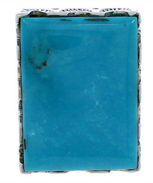 Silver Southwest Turquoise Jewelry Ring Size 5-1/4 YX34675