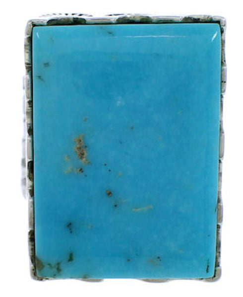 Turquoise Genuine Sterling Silver Southwest Ring Size 4-3/4 YX87536