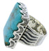 Turquoise Authentic Sterling Silver Southwest Ring Size 8-1/4 YX87543