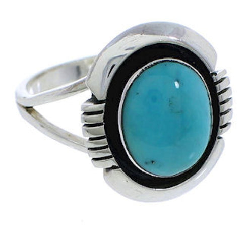 Turquoise Sterling Silver Southwest Ring Size 4-3/4 YX34772