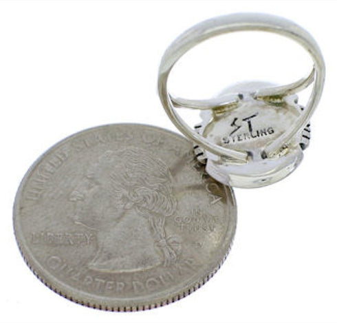 Turquoise Sterling Silver Southwest Ring Size 4-3/4 YX34772