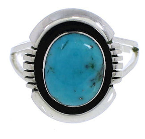 Sterling Silver Turquoise Southwest Ring Size 5-3/4 YX34829