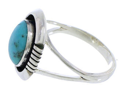 Sterling Silver Turquoise Southwest Ring Size 5-3/4 YX34829