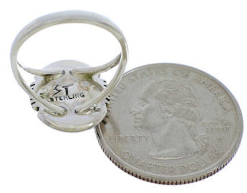 Sterling Silver Turquoise Southwest Ring Size 5-3/4 YX34829