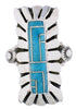 Sterling Silver And Turquoise Ring Size 5-3/4 EX42811