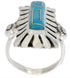 Sterling Silver And Turquoise Ring Size 5-3/4 EX42811