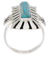Southwest Sterling Silver Turquoise Ring Size 6-3/4 EX42848