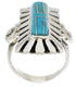 Southwestern Turquoise And Silver Ring Size 5-3/4 EX42859