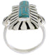 Turquoise And Silver Southwestern Ring Size 7-3/4 EX42866