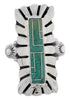 Turquoise Inlay Southwest Ring Size 5-1/2 EX42880
