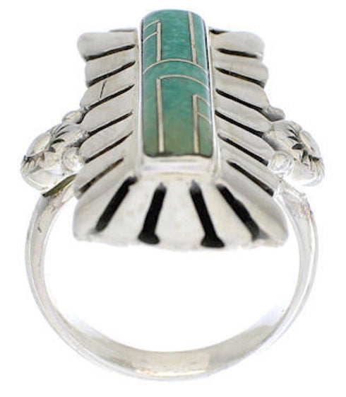 Turquoise Inlay Southwest Ring Size 5-1/2 EX42880