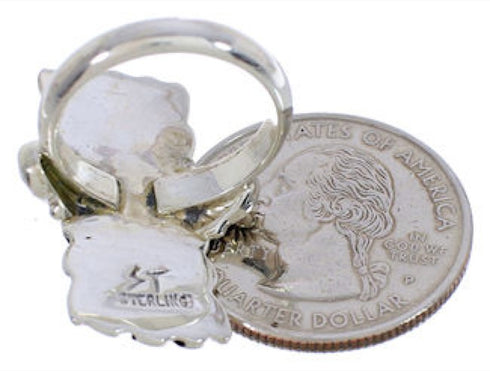 Turquoise Inlay Southwest Ring Size 5-1/2 EX42880