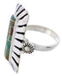 Turquoise Inlay Sterling Silver Ring Size 6-1/2 EX42884