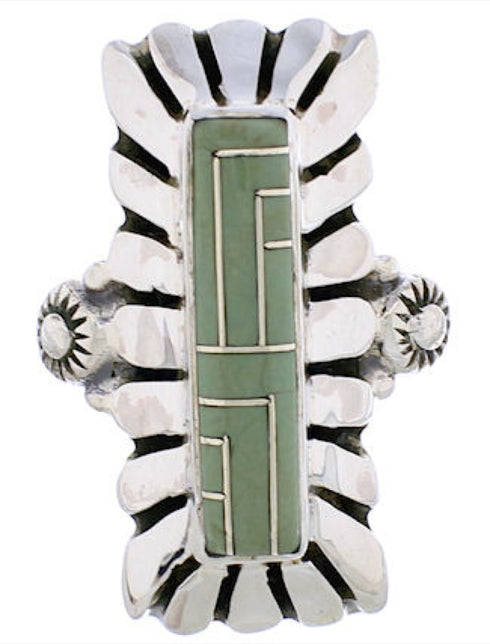 Sterling Silver Turquoise Southwest Ring Size 5-1/4 EX42889