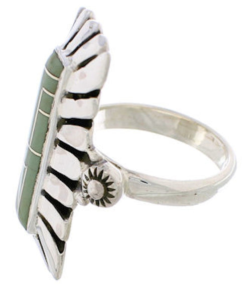 Sterling Silver Turquoise Southwest Ring Size 5-1/4 EX42889