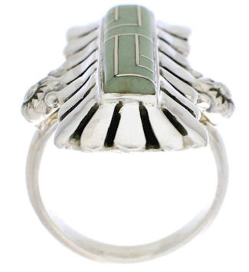 Sterling Silver Turquoise Southwest Ring Size 5-1/4 EX42889