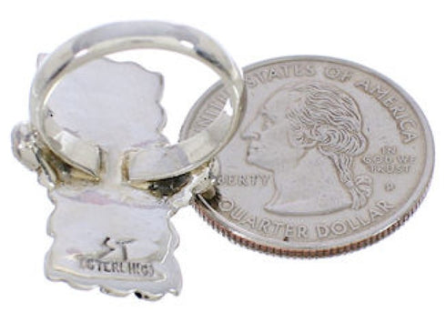 Sterling Silver Turquoise Southwest Ring Size 5-1/4 EX42889