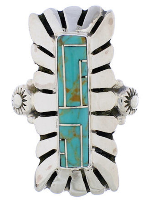 Turquoise Silver Southwest Ring Size 5-1/2 EX42892