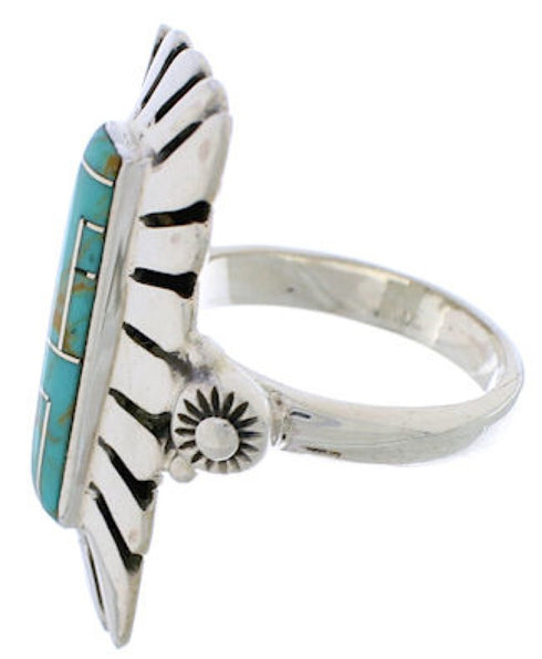 Turquoise Silver Southwest Ring Size 5-1/2 EX42892