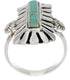 Southwestern Turquoise Inlay Ring Size 8-1/2 EX42895