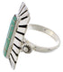 Genuine Sterling Silver Turquoise Ring Size 6-1/2 EX42899