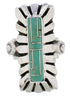 Turquoise Genuine Sterling Silver Ring Size 5-3/4 EX42900