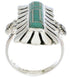 Turquoise Southwestern Silver Ring Size 8-1/4 EX42908