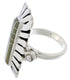 Genuine Sterling Silver Turquoise Ring Size 7-1/4 EX42914