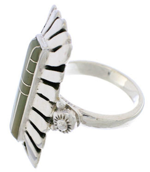 Turquoise Genuine Sterling Silver Ring Size 8-3/4 EX42915