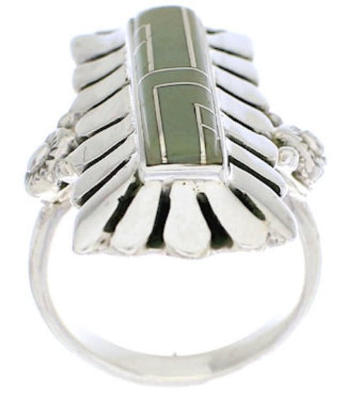 Turquoise Genuine Sterling Silver Ring Size 8-3/4 EX42915