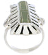 Turquoise Genuine Sterling Silver Ring Size 8-3/4 EX42915