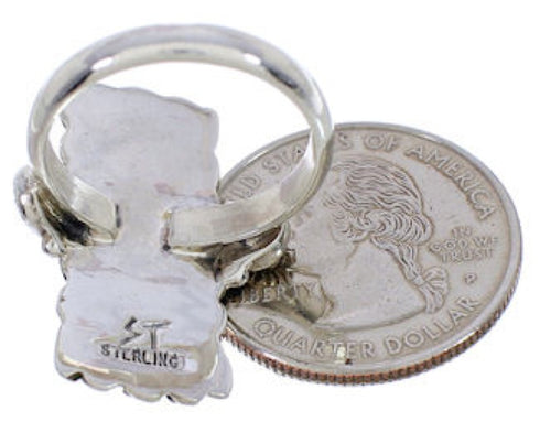 Turquoise Inlay Southwest Ring Size 7-1/2 EX42987