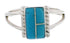 Southwest Turquoise And Silver Ring Size 6 EX43017