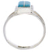 Southwest Turquoise And Silver Ring Size 6 EX43017