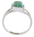 Turquoise Inlay Sterling Silver Ring Size 5 EX43085