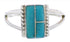 Genuine Sterling Silver Turquoise Ring Size 5-1/2 EX43087