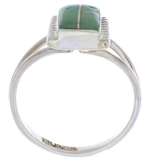 Southwest Silver And Turquoise Ring Size 5-1/2 EX43104