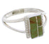 Turquoise Southwestern Silver Ring Size 6 EX43165