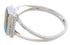 Multicolor Genuine Sterling Silver Ring Size 7-1/2 EX43179