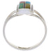 Multicolor Inlay And Silver Ring Size 7-1/2 EX43184