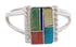 Multicolor And Sterling Silver Ring Size 5-1/2 EX43191