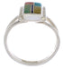 Multicolor And Sterling Silver Ring Size 5-1/2 EX43191