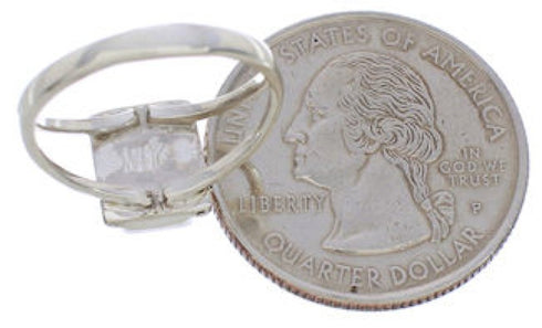 Multicolor Silver Southwest Ring Size 5 EX43209