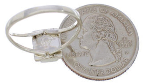 Southwest Turquoise Multicolor Ring Size 8 EX43223