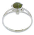 Southwestern Silver Turquoise Turtle Ring Size 5-1/4 EX45371