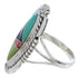 Multicolor Inlay Silver Jewelry Southwest Ring Size 7-1/2 TX40735