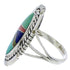 Multicolor Sterling Silver Jewelry Southwest Ring Size 8-1/4 TX40739