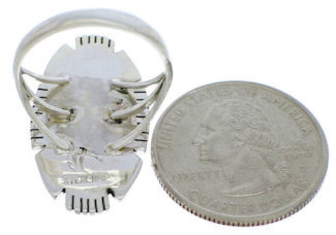 Multicolor Sterling Silver Jewelry Southwest Ring Size 8-1/4 TX40739