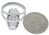 Genuine Silver Multicolor Inlay Ring Size 7-1/2 TX38108