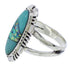 Genuine Silver Turquoise And Opal Inlay Ring Size 6-3/4 TX38145